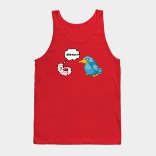 Worm and bird Tank Top